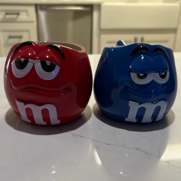 M&M'S Other - M&M'S Red and Blue Character Mugs